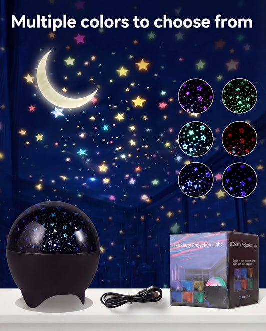 LED Night Lights Starry Sky Moon Projector Light