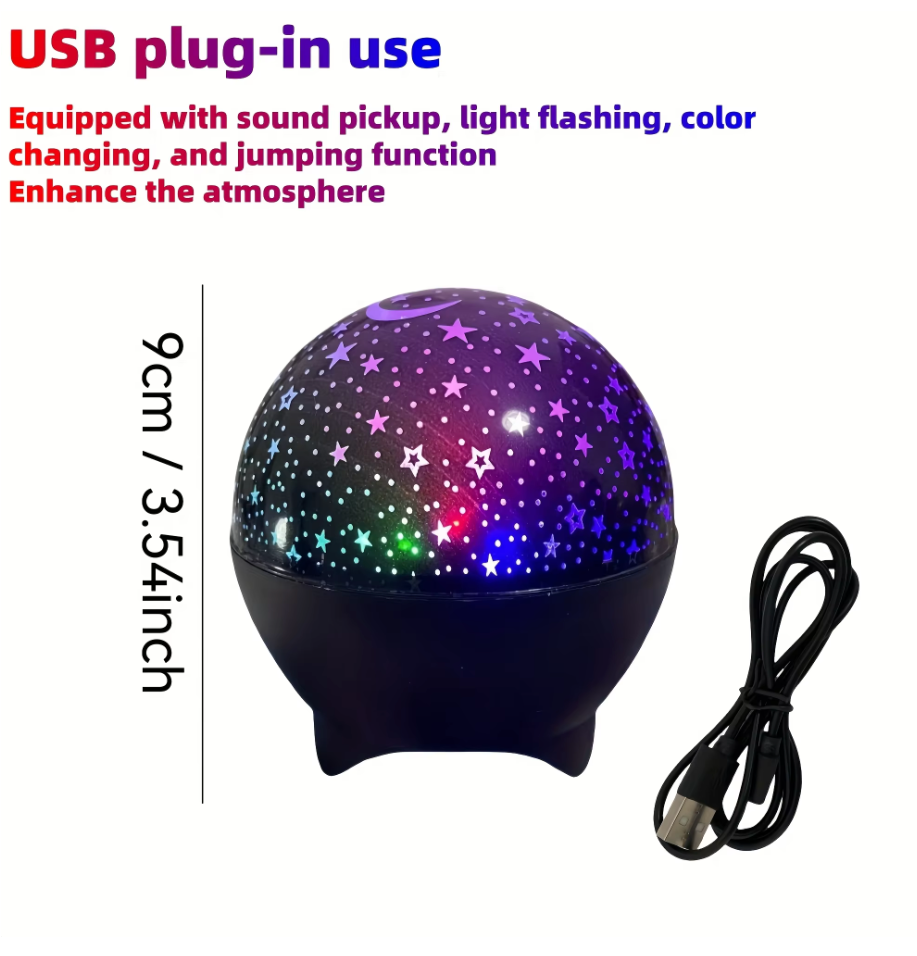 LED Night Lights Starry Sky Moon Projector Light