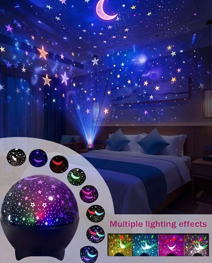 LED Night Lights Starry Sky Moon Projector Light
