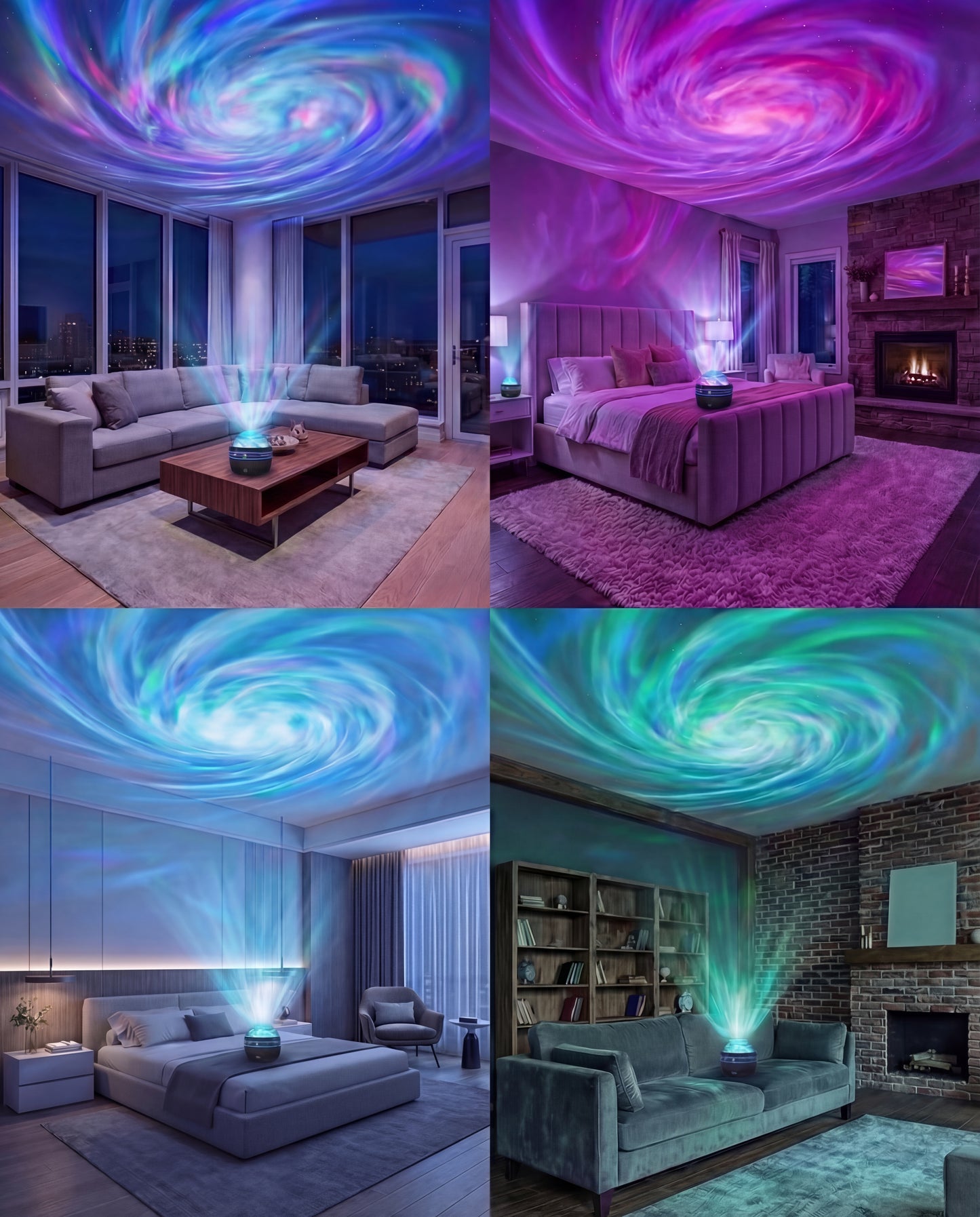 LED Fantasy Swirl Galaxy Projector Light