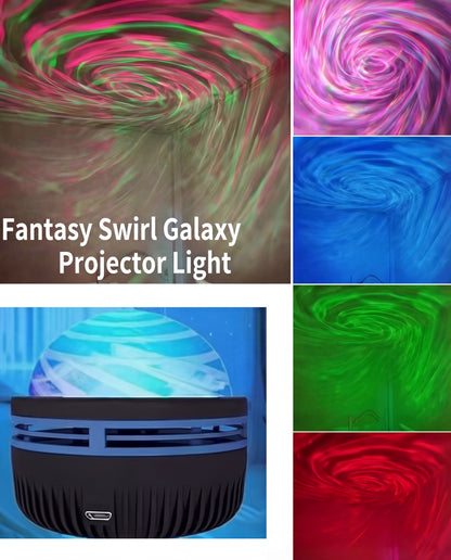 LED Fantasy Swirl Galaxy Projector Light