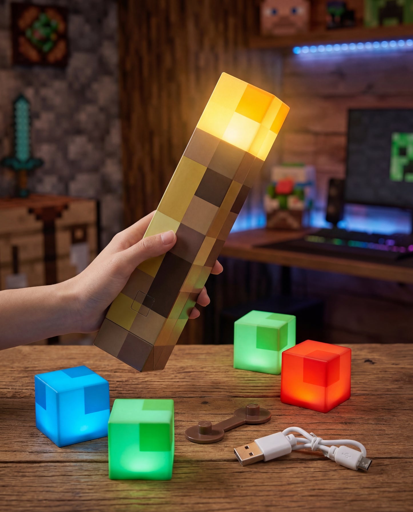 MC Brownstone Torch Led Night Light