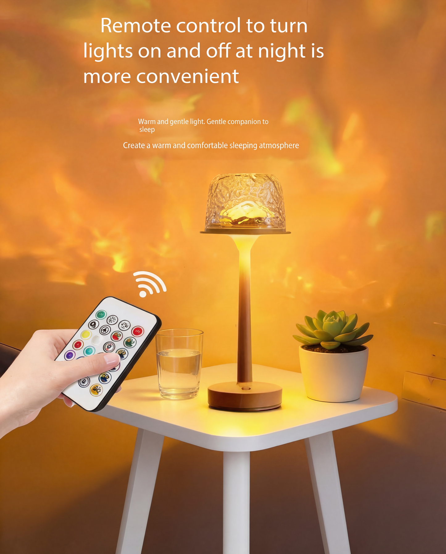 LED Water Ripple Desk Lamp