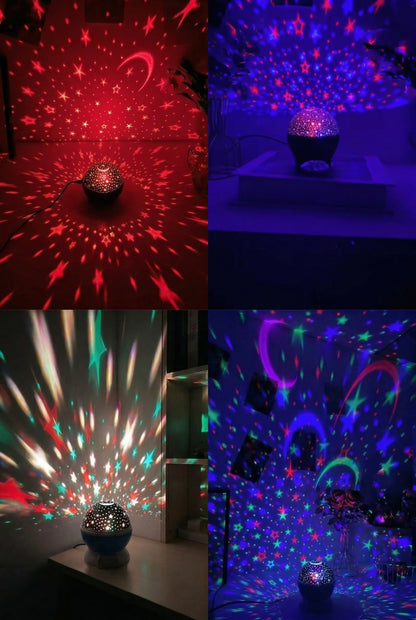 LED Night Lights Starry Sky Moon Projector Light
